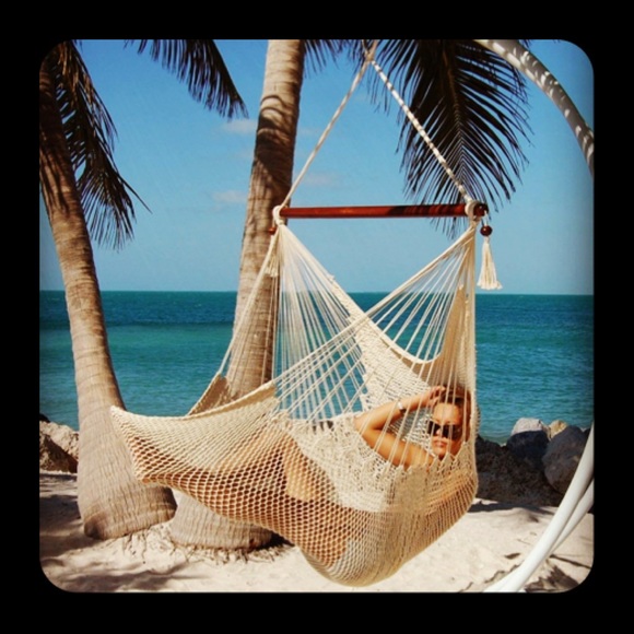 New! Tan Caribbean Premium High Quality XL Sky Chair Hammock~Up to 300 lbs. - Picture 8 of 15